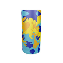 Cargar imagen en el visor de la galería, Yellow Blue Neon Camouflage Round Shot Glass (Set of 2) by The Photo Access