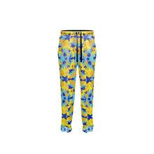 将图片加载到图库查看器,Yellow Blue Neon Camouflage Mens Silk Pajama Bottoms by The Photo Access