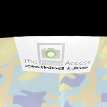 将图片加载到图库查看器,Yellow Blue Neon Camouflage Mens Silk Pajama Bottoms by The Photo Access