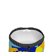 Load image into Gallery viewer, Yellow Blue Neon Camouflage Skirt by The Photo Access