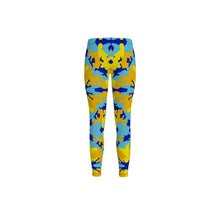 Load image into Gallery viewer, Yellow Blue Neon Camouflage Leggings by The Photo Access