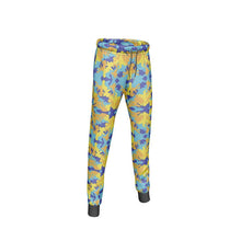 将图片加载到图库查看器,Yellow Blue Neon Camouflage Womens Jogging Bottoms by The Photo Access
