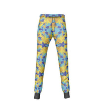 将图片加载到图库查看器,Yellow Blue Neon Camouflage Womens Jogging Bottoms by The Photo Access