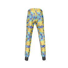 将图片加载到图库查看器,Yellow Blue Neon Camouflage Womens Jogging Bottoms by The Photo Access