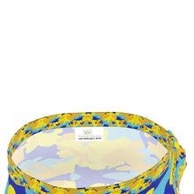 Load image into Gallery viewer, Yellow Blue Neon Camouflage Flounce Skirt by The Photo Access