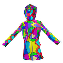Load image into Gallery viewer, Museum Colour Art Womens Hooded Rain Mac by The Photo Access