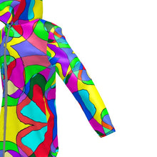 Load image into Gallery viewer, Museum Colour Art Womens Hooded Rain Mac by The Photo Access