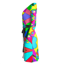 Load image into Gallery viewer, Museum Colour Art Wrap Dress by The Photo Access