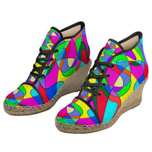 Load image into Gallery viewer, Museum Colour Art Ladies Wedge Espadrilles by The Photo Access