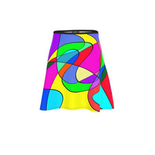 Load image into Gallery viewer, Museum Colour Art Flared Skirt by The Photo Access