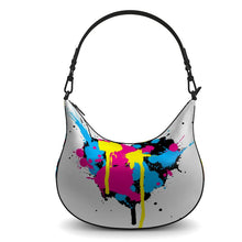 Load image into Gallery viewer, Ink Stains Curve Hobo Bag by The Photo Access
