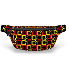 Load image into Gallery viewer, Abstract Red & Yellow Geometric Fanny Pack by The Photo Access