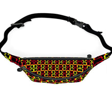Load image into Gallery viewer, Abstract Red & Yellow Geometric Fanny Pack by The Photo Access