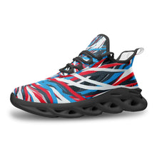 Load image into Gallery viewer, Colorful Thin Lines Art Unisex Bounce Mesh Knit Sneakers by The Photo Access