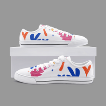 Load image into Gallery viewer, Abstract Leaf & Plant Unisex Low Top Canvas Shoes by The Photo Access