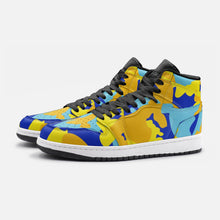 将图片加载到图库查看器,Yellow Blue Neon Camouflage Unisex Sneaker TR by The Photo Access