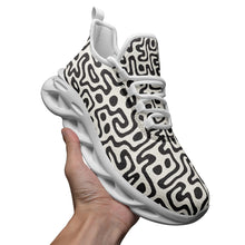 Load image into Gallery viewer, Hand Drawn Labyrinth Unisex Bounce Mesh Knit Sneakers by The Photo Access