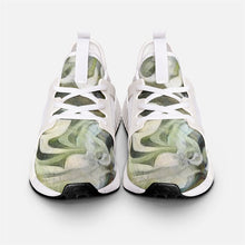 Load image into Gallery viewer, Abstract Fluid Lines of Movement Muted Tones Unisex Lightweight Sneaker by The Photo Access