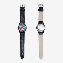 Cargar imagen en el visor de la galería, Colorful Thin Lines Art Classic Fashion Unisex Print Black Quartz Watch Dial by The Photo Access