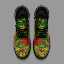 गैलरी व्यूवर में इमेज लोड करें, Hand Drawn Floral Seamless Pattern Casual Leather Lightweight boots TB by The Photo Access