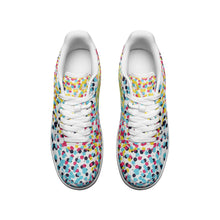 Cargar imagen en el visor de la galería, Colorful Neo Memphis Geometric Pattern Unisex Low Top Leather Sneakers by The Photo Access