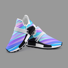 Load image into Gallery viewer, Blue Pink Abstract Eighties Unisex Lightweight Sneaker S-1 by The Photo Access