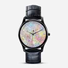 Load image into Gallery viewer, Colorful Neo Memphis Geometric Pattern Classic Fashion Unisex Print Black Quartz Watch Dial by The Photo Access