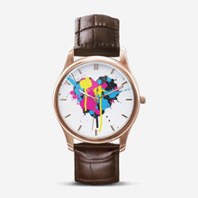 Load image into Gallery viewer, Ink Stains Classic Fashion Unisex Print Black Quartz Watch by The Photo Access