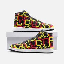 Cargar imagen en el visor de la galería, Abstract Red & Yellow Geometric Unisex Sneaker TR by The Photo Access