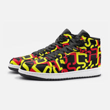 Cargar imagen en el visor de la galería, Abstract Red & Yellow Geometric Unisex Sneaker TR by The Photo Access