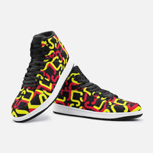 Cargar imagen en el visor de la galería, Abstract Red & Yellow Geometric Unisex Sneaker TR by The Photo Access