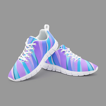 将图片加载到图库查看器,Blue Pink Abstract Eighties Unisex Lightweight Sneaker Athletic Sneakers by The Photo Access