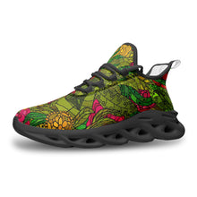 Load image into Gallery viewer, Hand Drawn Floral Seamless Pattern Unisex Bounce Mesh Knit Sneakers by The Photo Access