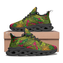 Load image into Gallery viewer, Hand Drawn Floral Seamless Pattern Unisex Bounce Mesh Knit Sneakers by The Photo Access