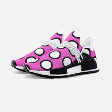 将图片加载到图库查看器,Pink Polka Dots Unisex Lightweight Sneaker S-1 by The Photo Access