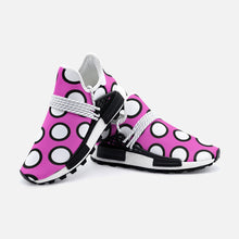 将图片加载到图库查看器,Pink Polka Dots Unisex Lightweight Sneaker S-1 by The Photo Access