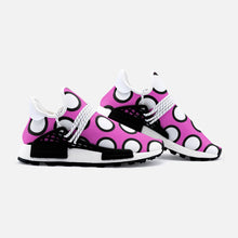 将图片加载到图库查看器,Pink Polka Dots Unisex Lightweight Sneaker S-1 by The Photo Access