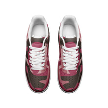 Load image into Gallery viewer, Pink Camouflage Unisex Low Top Leather Sneakers by The Photo Access