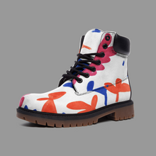 将图片加载到图库查看器,Abstract Leaf & Plant Casual Leather Lightweight boots TB by The Photo Access