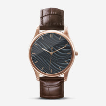 Cargar imagen en el visor de la galería, Dark Scales Classic Fashion Unisex Print Gold Quartz Watch by The Photo Access