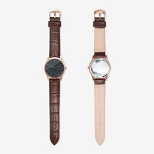 Cargar imagen en el visor de la galería, Dark Scales Classic Fashion Unisex Print Gold Quartz Watch by The Photo Access