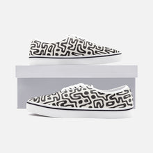 将图片加载到图库查看器,Hand Drawn Labyrinth Unisex Canvas Shoes Fashion Low Cut Loafer Sneakers by The Photo Access