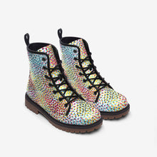 将图片加载到图库查看器,Colorful Neo Memphis Geometric Pattern Casual Leather Lightweight boots MT by The Photo Access