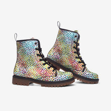 将图片加载到图库查看器,Colorful Neo Memphis Geometric Pattern Casual Leather Lightweight boots MT by The Photo Access