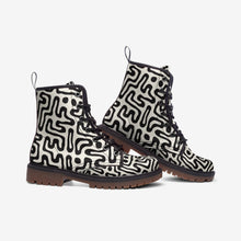 Lade das Bild in den Galerie-Viewer, Hand Drawn Labyrinth Casual Leather Lightweight boots MT by The Photo Access