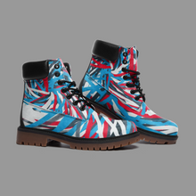 Load image into Gallery viewer, Colorful Thin Lines Art Casual Leather Lightweight boots TB by The Photo Access
