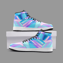 Load image into Gallery viewer, Blue Pink Abstract Eighties Unisex Sneaker TR by The Photo Access