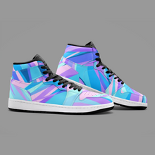 Load image into Gallery viewer, Blue Pink Abstract Eighties Unisex Sneaker TR by The Photo Access
