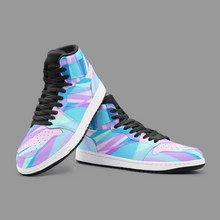 Load image into Gallery viewer, Blue Pink Abstract Eighties Unisex Sneaker TR by The Photo Access