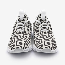 将图片加载到图库查看器,Hand Drawn Labyrinth Unisex Lightweight Sneaker City Runner by The Photo Access